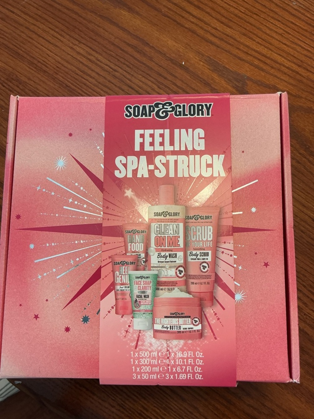 The Soap & Glory Feeling Spa-Struck Gift Set is a bath and body collection